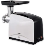 Masina de tocat Heinner MG-2100BKWH, 2100W, 1.8 kg/min, 3 site, functie Reverse, accesoriu rosii, negru/alb