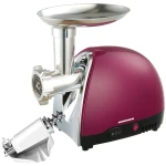 Masina de tocat Heinner MG1500TA-BG, 1600W, 2 kg/min, functie reverse, accesorii rosii, carnati si kibbe