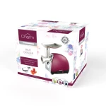 Masina de tocat Heinner MG1500TA-BG, 1600W, 2 kg/min, functie reverse, accesorii rosii, carnati si kibbe