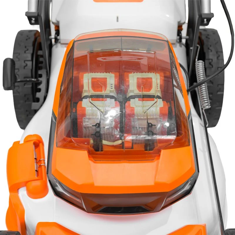 Masina de tuns gazon pe acumulator RURIS RXI 4744e, Brushless, 40V, 47 cm, autopropulsie, sac 65L, fara acumulatori