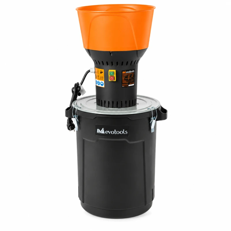 Moara electrica pentru cereale EvoTools 682929, 1300W, galeata plastic 60L, 19000 rpm, 5 site