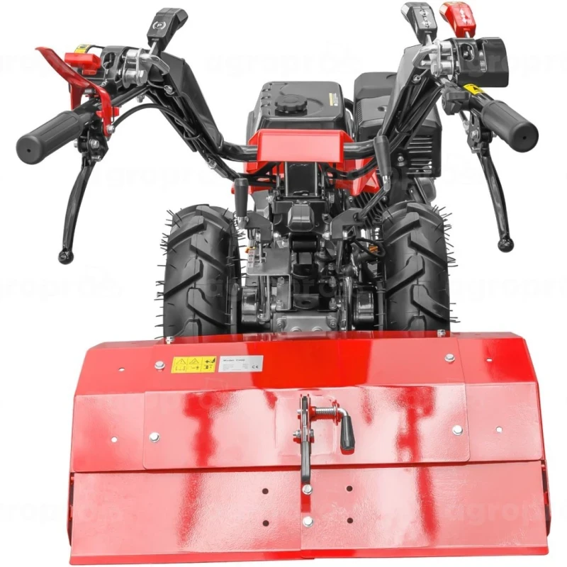 Motocultivator Bisonte BTA-MF400 cu freza BTA-TI400 inclusa, 15 CP, latime lucru 80 cm, 3+3 viteze