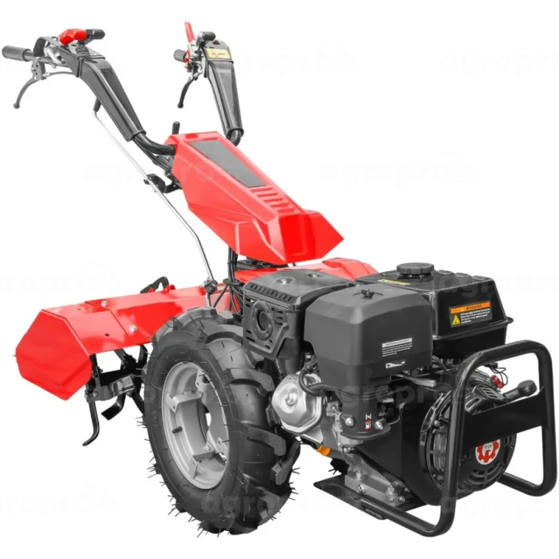 Motocultivator Bisonte BTA-MF400 cu freza BTA-TI400 inclusa, 15 CP, latime lucru 80 cm, 3+3 viteze