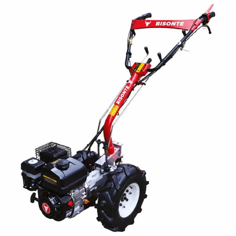 Motocultivator Multifunctional Bisonte BTA-MF360, 6.5 CP, motor 4 timpi, 2+2 viteze, priza de putere, roti 6.00-8