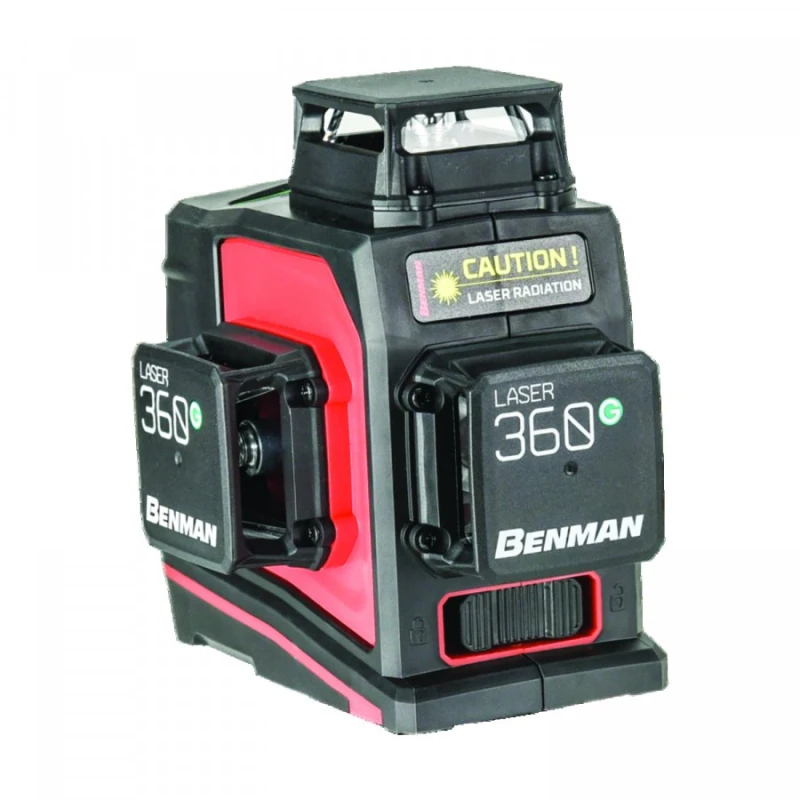 Nivela Laser cu Linii BENMAN SCL 3-360 G, 3x360°, Laser Verde, 30m, Acumulator 5200mAh, Cod 72140