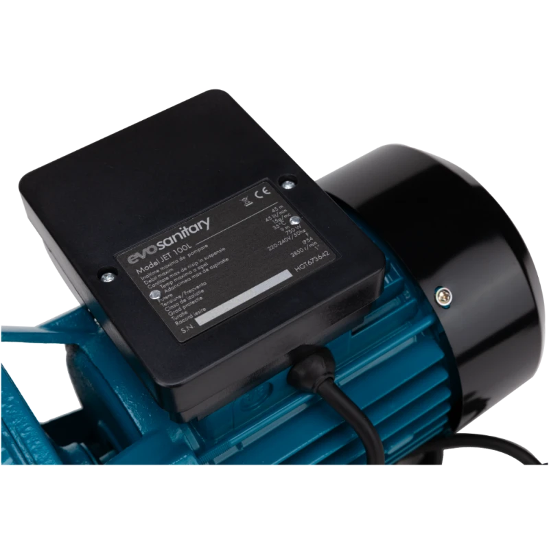 Pompa autoamorsanta EvoSanitary Jet100L, 750W, 45 L/min, H max 45 m, aspiratie 9 m, fonta