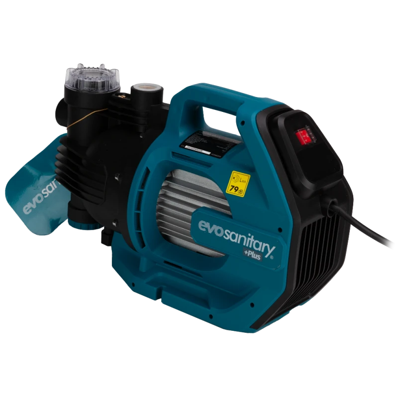 Pompa de gradina EvoSanitary GP 682536, 1300W, 7000 L/h, H max 53 m, aspiratie 8 m, filtru incorporat