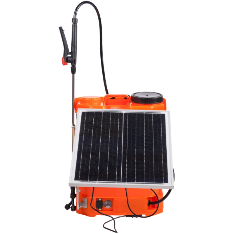 Pompa de stropit cu acumulator si panou solar EvoTools 679223, 16L, 12V 8Ah, panou solar 15W, 4 duze
