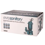 Pompa submersibila apa murdara EvoSanitary WQD10-7-0.55F, 550W, 270 L/min, tocator, IP68, 10 m