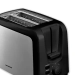 Prajitor de paine Heinner HTP-700BKSS, 750W, 2 felii, 7 niveluri rumenire, decongelare, reincalzire, negru/inox