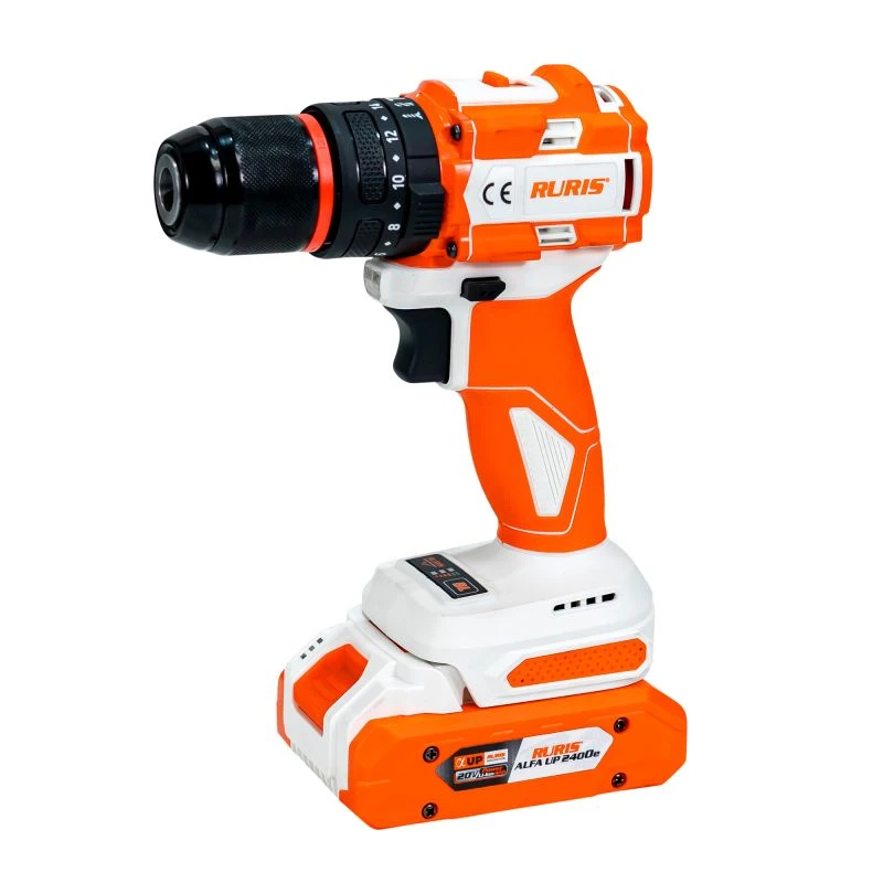 RURIS RMX 1360, Masina de gaurit, insurubat cu percutie pe acumulator