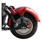 Scuter electric, Samus Indiana-10T2100-60V20L-Red, autonomie 60 km, putere maxima 2100 W, acumulator 60 V 20 Ah, viteza maxima de 25 km/h, conform reglementarilor UE, fara permis