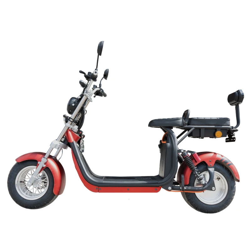 Scuter electric, Samus Indiana-10T2100-60V20L-Red, autonomie 60 km, putere maxima 2100 W, acumulator 60 V 20 Ah, viteza maxima de 25 km/h, conform reglementarilor UE, fara permis