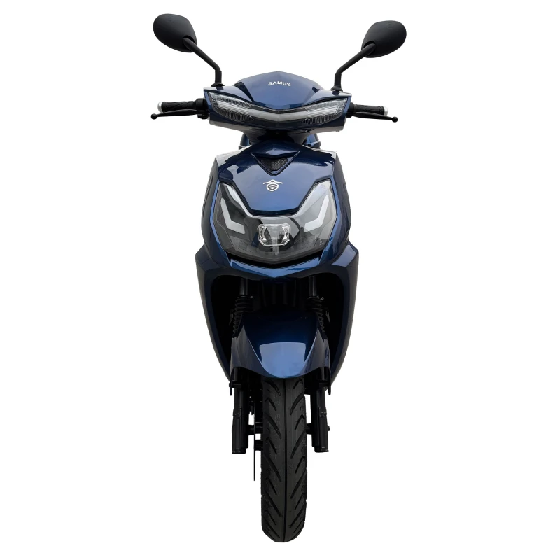 Scuter electric Samus Torino-25-12T2500-72V32-Blue, putere maxima 2500W, Autonomie 100 km, viteza maxima de 25 km/h, conform reglementarilor UE, fara permis