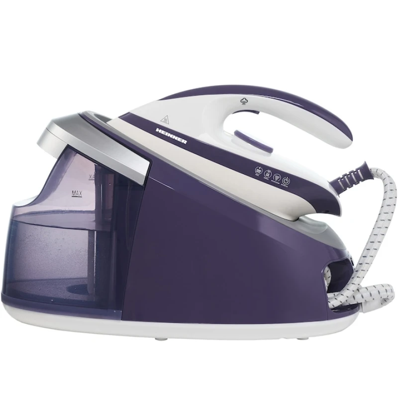 Statie de calcat Heinner HIS-D3006V, 3000W, 5.5 bar, rezervor 1.7L, talpa ceramica, abur ajustabil, violet