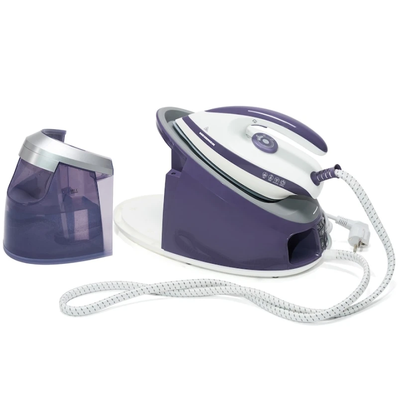 Statie de calcat Heinner HIS-D3006V, 3000W, 5.5 bar, rezervor 1.7L, talpa ceramica, abur ajustabil, violet