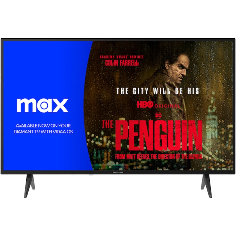 Televizor Smart Diamant 43HL4330F/C, 109 cm (43 inch), Full HD, Direct LED, VIDAA, Wi-Fi, 3x HDMI, Clasa E, negru