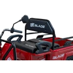 Triciclu Cargo electric BLADE Active R6 1300W, autonomie pana la 50 km, baterie plumb-acid 72 V/20 Ah, viteza maxima de 25 km/h, conform reglementarilor UE, fara permis, Rosu-Negru