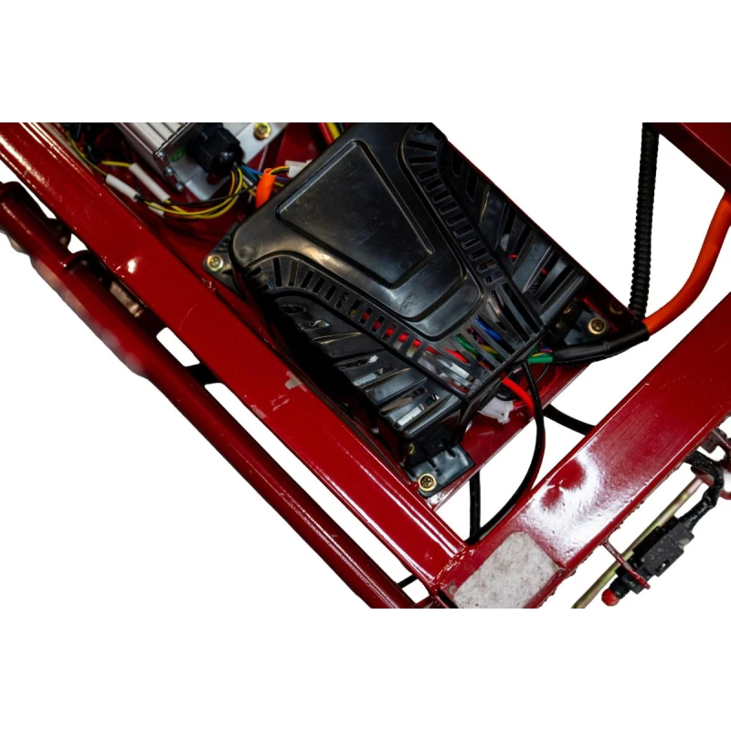 Triciclu Cargo electric BLADE Active R6 1300W, autonomie pana la 50 km, baterie plumb-acid 72 V/20 Ah, viteza maxima de 25 km/h, conform reglementarilor UE, fara permis, Rosu-Negru