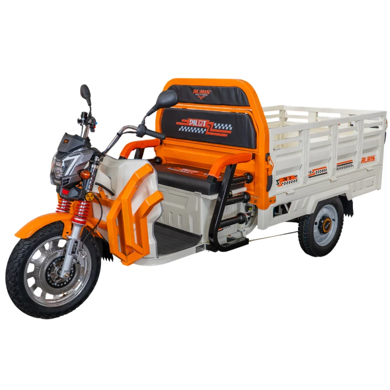 Triciclu electric Cargo RURIS PILOT3130A H, 3600W, baterie 72V 58Ah, autonomie 80 km, descarcare hidraulica, viteza maxima de 25 km/h, conform reglementarilor UE, fara permis