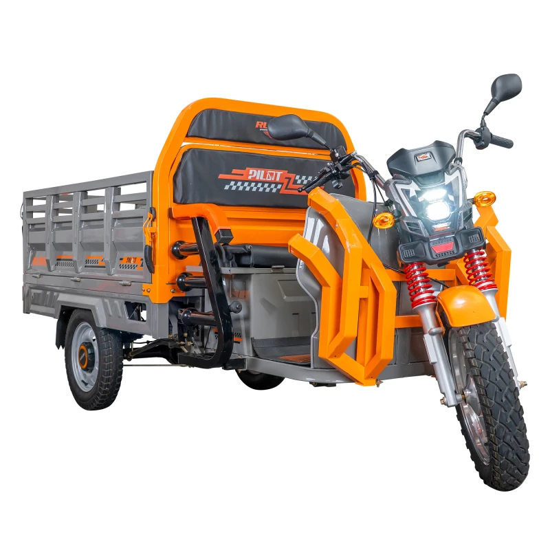 Triciclu electric Cargo RURIS PILOT3130G H, 3600W, baterie 72V 58Ah, autonomie 80 km, descarcare hidraulica, viteza maxima de 25 km/h, conform reglementarilor UE, fara permis