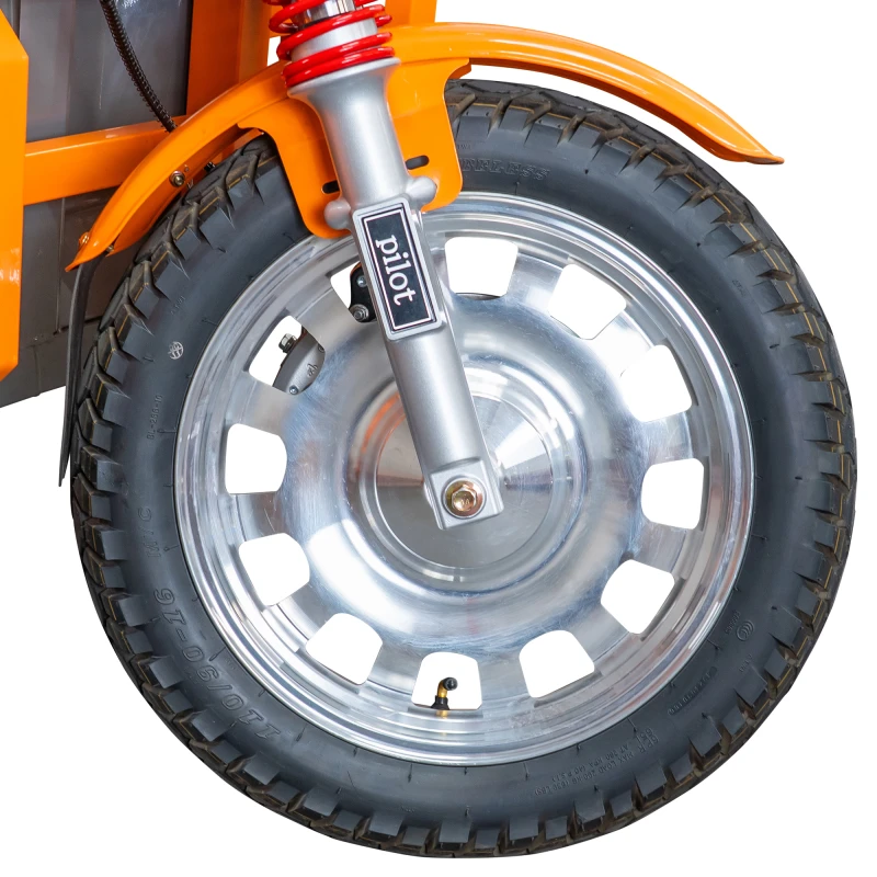 Triciclu electric Cargo RURIS PILOT3130G H, 3600W, baterie 72V 58Ah, autonomie 80 km, descarcare hidraulica, viteza maxima de 25 km/h, conform reglementarilor UE, fara permis