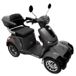 Triciclu electric RURIS PILOT SX100, 1300W, baterie 60V 20Ah, autonomie 46 km, viteza maxima de 25 km/h, conform reglementarilor UE, fara permis, gri