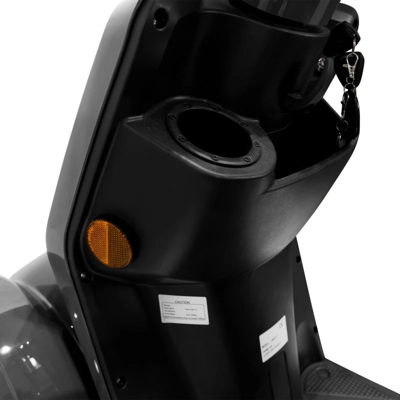 Triciclu electric RURIS PILOT SX100, 1300W, baterie 60V 20Ah, autonomie 46 km, viteza maxima de 25 km/h, conform reglementarilor UE, fara permis, gri