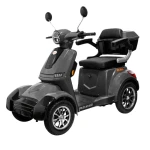Triciclu electric RURIS PILOT SX100, 1300W, baterie 60V 20Ah, autonomie 46 km, viteza maxima de 25 km/h, conform reglementarilor UE, fara permis, gri