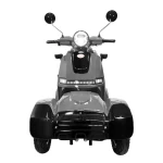 Triciclu electric RURIS PILOT SX100, 1300W, baterie 60V 20Ah, autonomie 46 km, viteza maxima de 25 km/h, conform reglementarilor UE, fara permis, gri