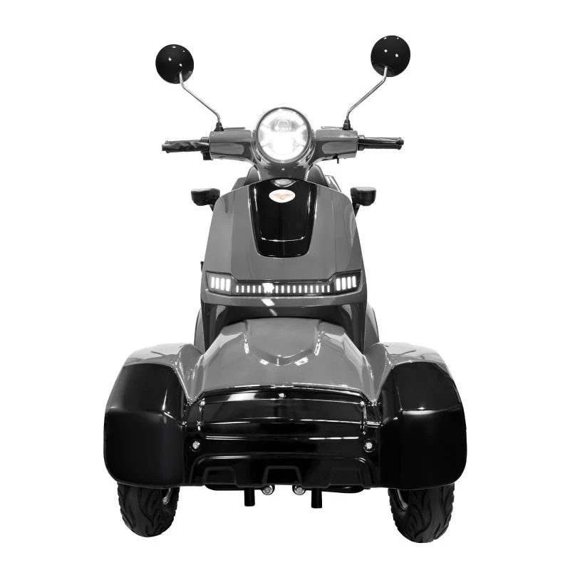 Triciclu electric RURIS PILOT SX100, 1300W, baterie 60V 20Ah, autonomie 46 km, viteza maxima de 25 km/h, conform reglementarilor UE, fara permis, gri