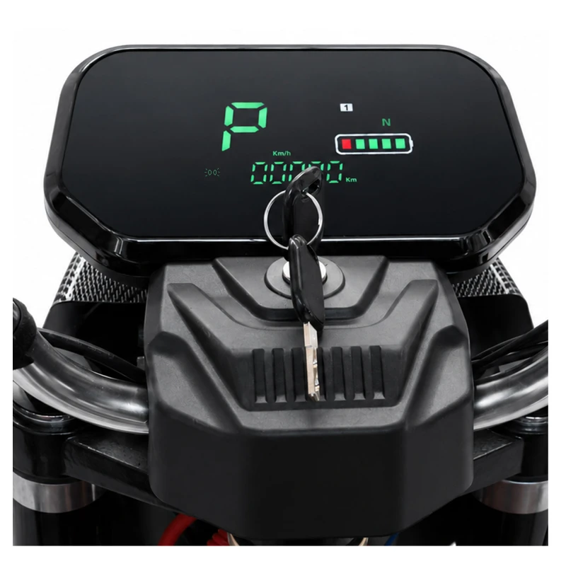 Triciclu electric, Samus Cargo Houston-25-1.5-72V45 Red, 16 inch, putere maxima 3900W, acumulator 72V 45Ah, autonomie 70 km, viteza maxima de 25 km/h, conform reglementarilor UE, fara permis