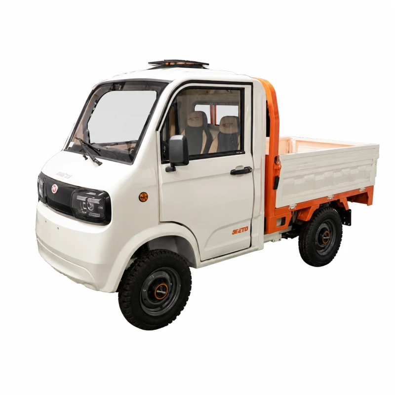 Triciclu electric pick-up RURIS PILOT 5000SA PURE WHITE, putere maxima 4900 W, autonomie pana la 130 km, cu volan, viteza maxima de 25 km/h, conform reglementarilor UE, fara permis