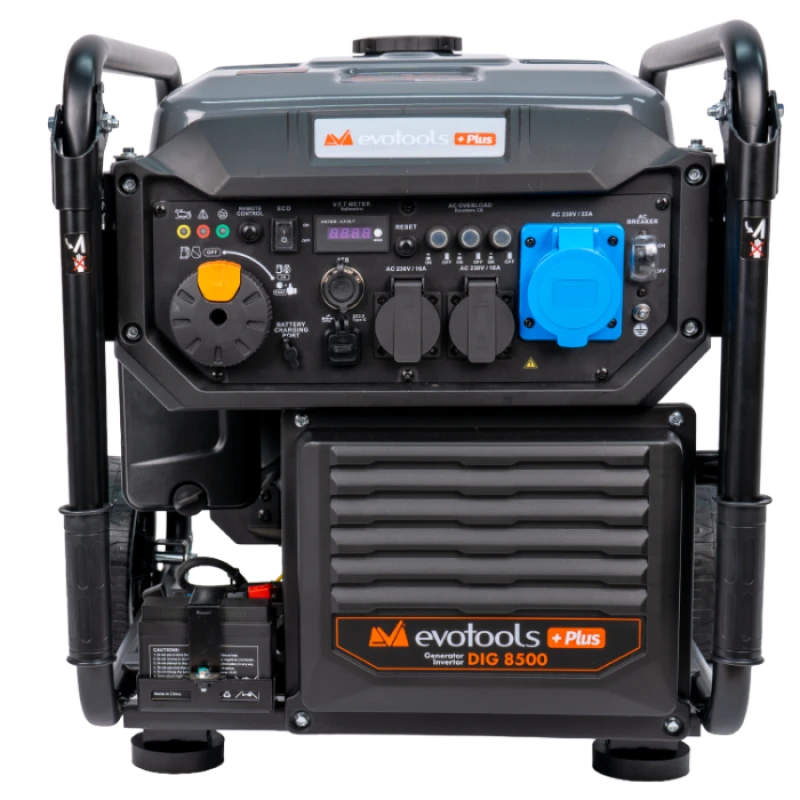 Generator Invertor DIG8500 EvoTools +Plus, 8500 W, 230 V, Pornire Electrica, Telecomanda, USB Type-A si Type-C