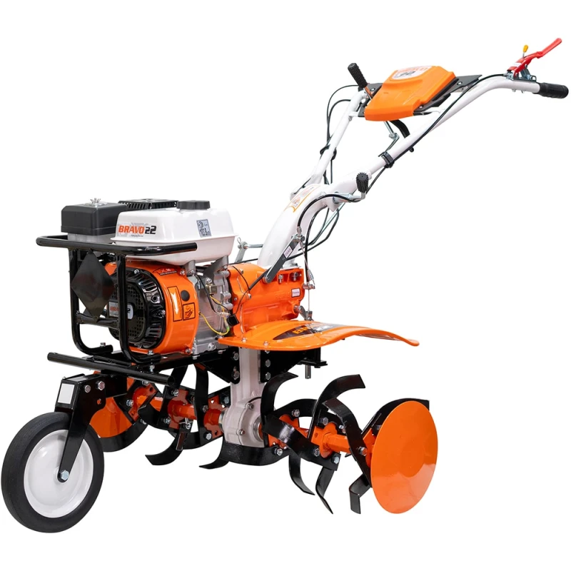 Motosapa Ruris Bravo 22, 8.5cp, 208cc, 3 viteze, roti de cauciuc si freze