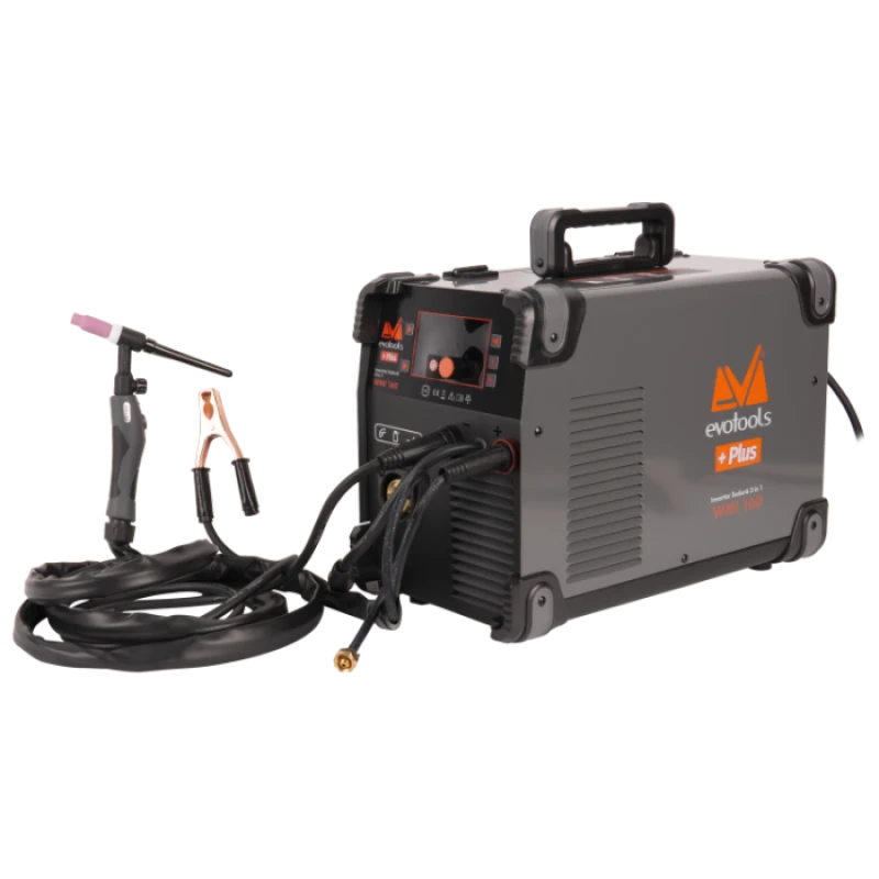 Invertor Sudura 3 in 1 cu Afisaj LED WMI160 EvoTools + Plus, Sudura MMA, MIG/MAG (Gas/No Gas), Tig Lift