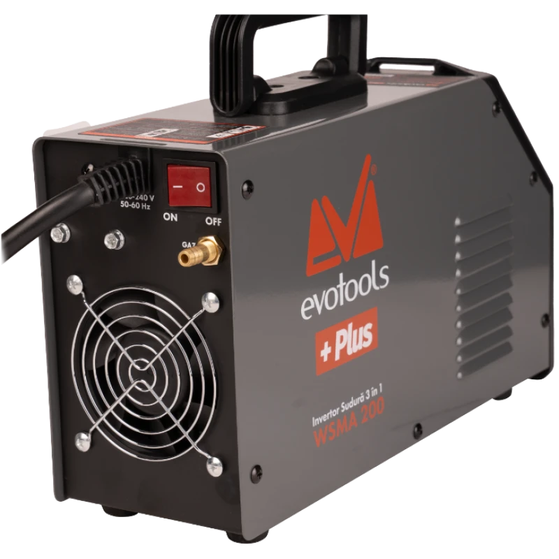 Invertor Sudura 3 in 1 cu Afisaj LED, WSMA200 EvoTools + Plus, Sudura MMA, Sudura TIG, Taiere cu plasma CUT