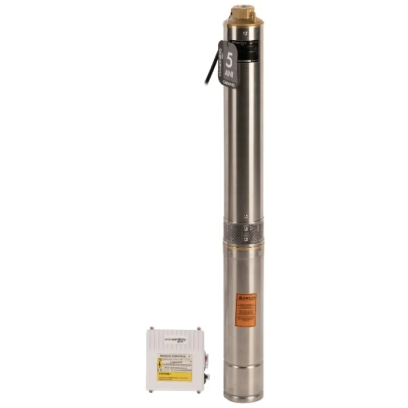 Pompa Submersibila Inox 1100W Centrifugala 14 Turbine Panou de Comanda Rezistenta Sporita la Nisip Evosanitary Plus