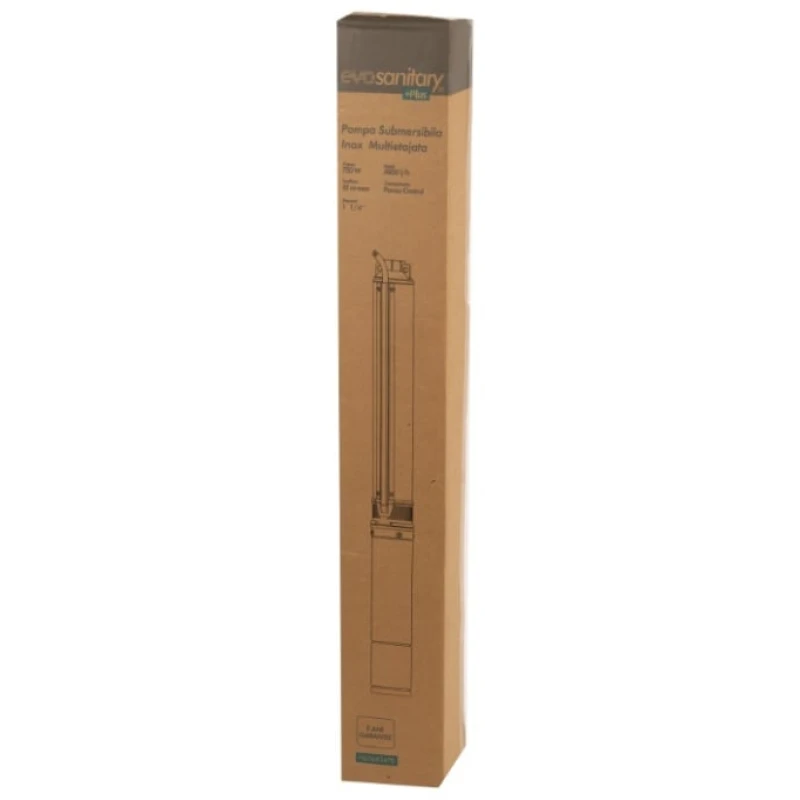 Pompa Submersibila Inox 1100W Centrifugala 14 Turbine Panou de Comanda Rezistenta Sporita la Nisip Evosanitary Plus