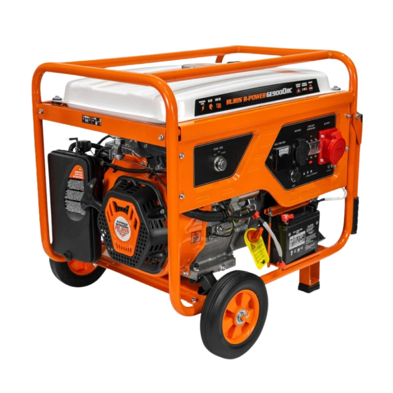 Generator de Curent RURIS R-POWER GE9000RC - 7500W, 3 faze, Motor 15CP, AVR, Cupru, Benzina, Pornire Electrica + Telecomanda