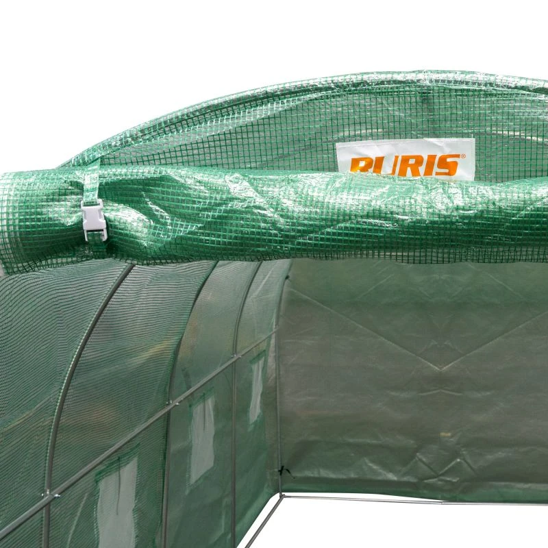 Solariu/Sera 400 x 200 x 200 cm RURIS 400, suprafata 8 mp, 8 ferestre cu plasa insecte, usa rulanta cu fermoar, dimensiune 400 x 200 x 200 cm, structura din teava galvanizata 19 mm