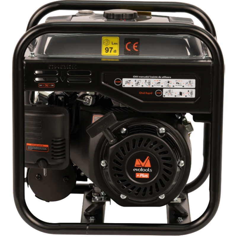 Generator de curent Invertor 3500W, silentios, 4 timpi, 3 ani garantie, Evotools Plus