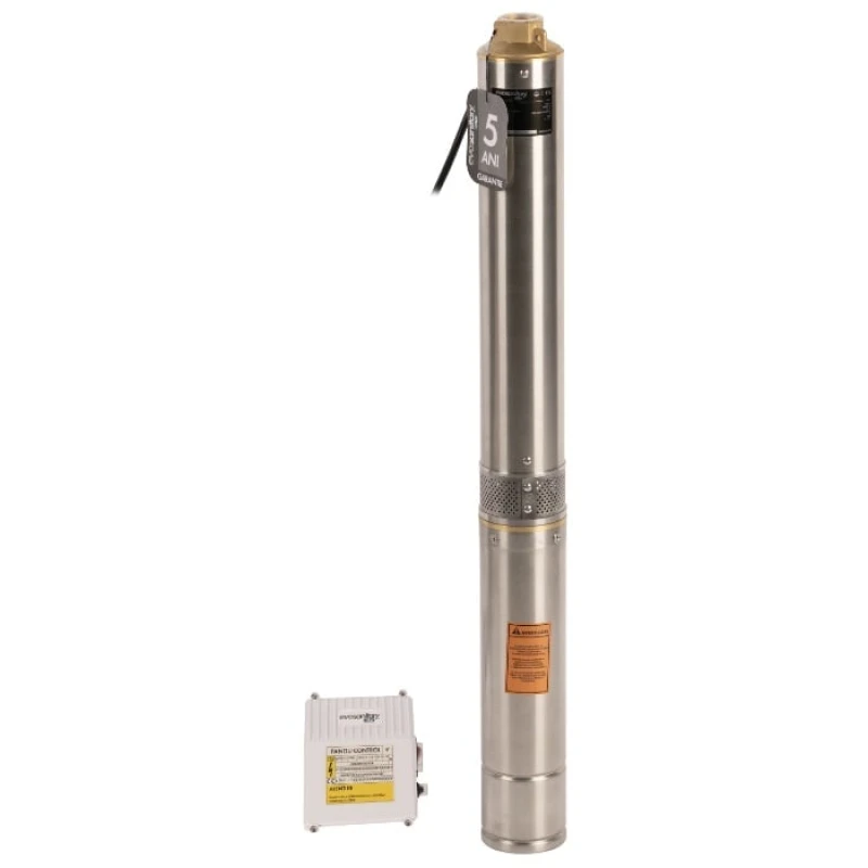 Pompa Submersibila Inox 750W Centrifugala 12 Turbine Panou de Comanda Rezistenta Sporita la Nisip Evosanitary Plus