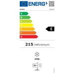 Lada frigorifica Samus LS281IE, 246L, Motor Inverter, 2 in 1 Frigider/Congelator, Fast Freeze, Clasa E